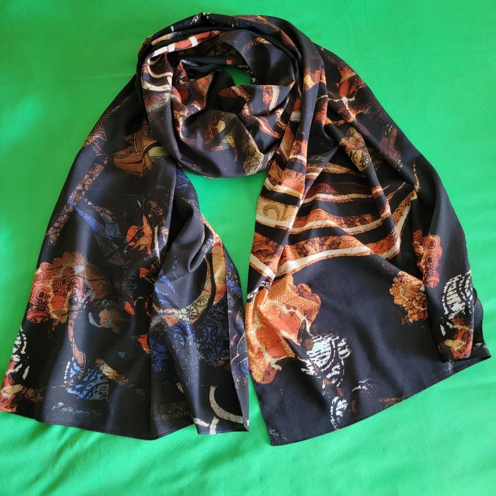 CHICO'S Women's Scarf, multicolor, Size 19x72